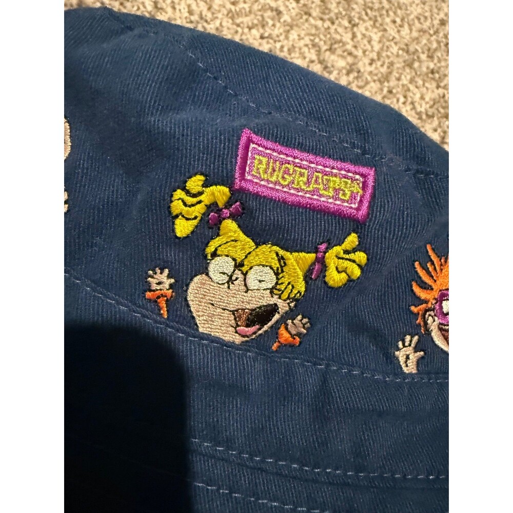 Vintage Rugrats Denim Bucket Hat 1999 Chucky Baby Toddler Nickelodeon Cartoon - Picture 6 of 9